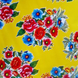 Yellow Ramilletes oilcloth