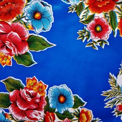 Blue Ramilletes oilcloth