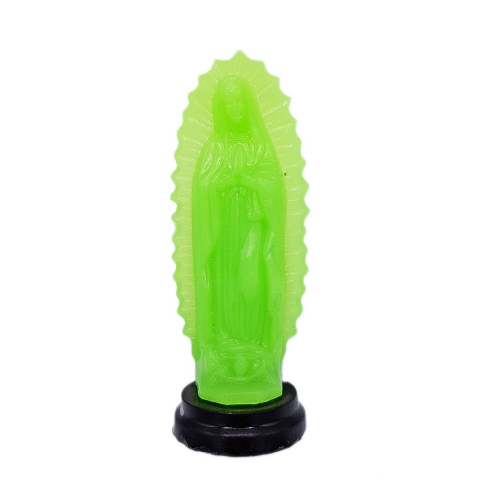 Phosphorescent Virgin of Guadalupe - Luminous statuette - Casa Frida