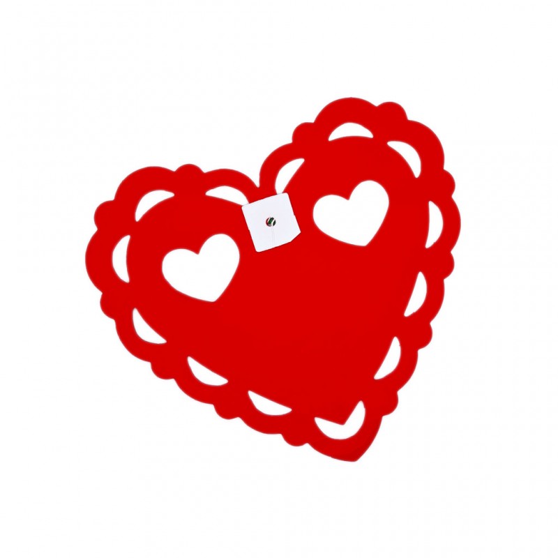 Guirlande de ballons, cadre cœur rouge, 160 cm - Déguiz-fêtes