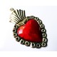 Tin sacred heart - Mexican religious artcraft - Casa Frida