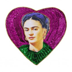 Patch sequins Frida coeur