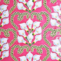 Pink Alcatraz Oilcloth