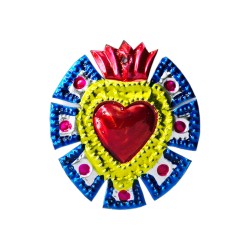 Mayan halo Tin sacred heart