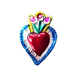 Floral Small tin sacred heart