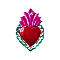 Tin Sacred heart Ex voto