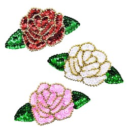 Rose Sequin patch