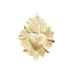 Golden tin radiant Sacred Heart