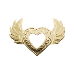 Golden winged heart mirror