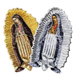 30 cm Virgin of Guadalupe sequin patch